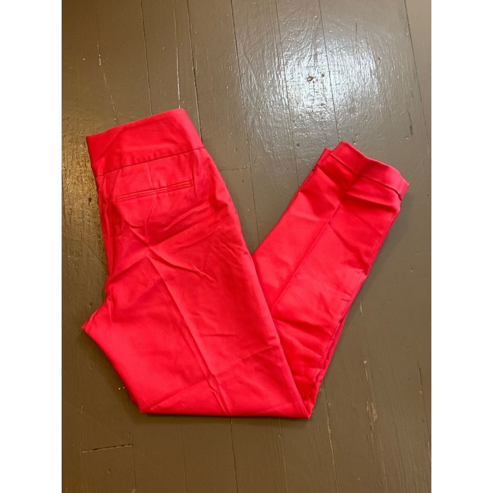 Worthington Coral Expression Slim Fit Cropped Dress Pants Trousers